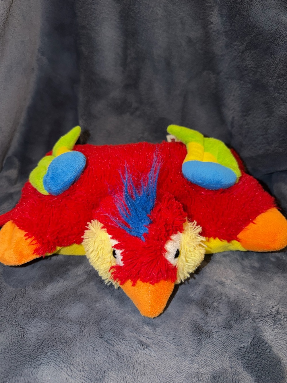 2010 Pillow Pets Pee Wee "Parrot" -11" Tropical Parrot Bird Plush Stuffed Animal